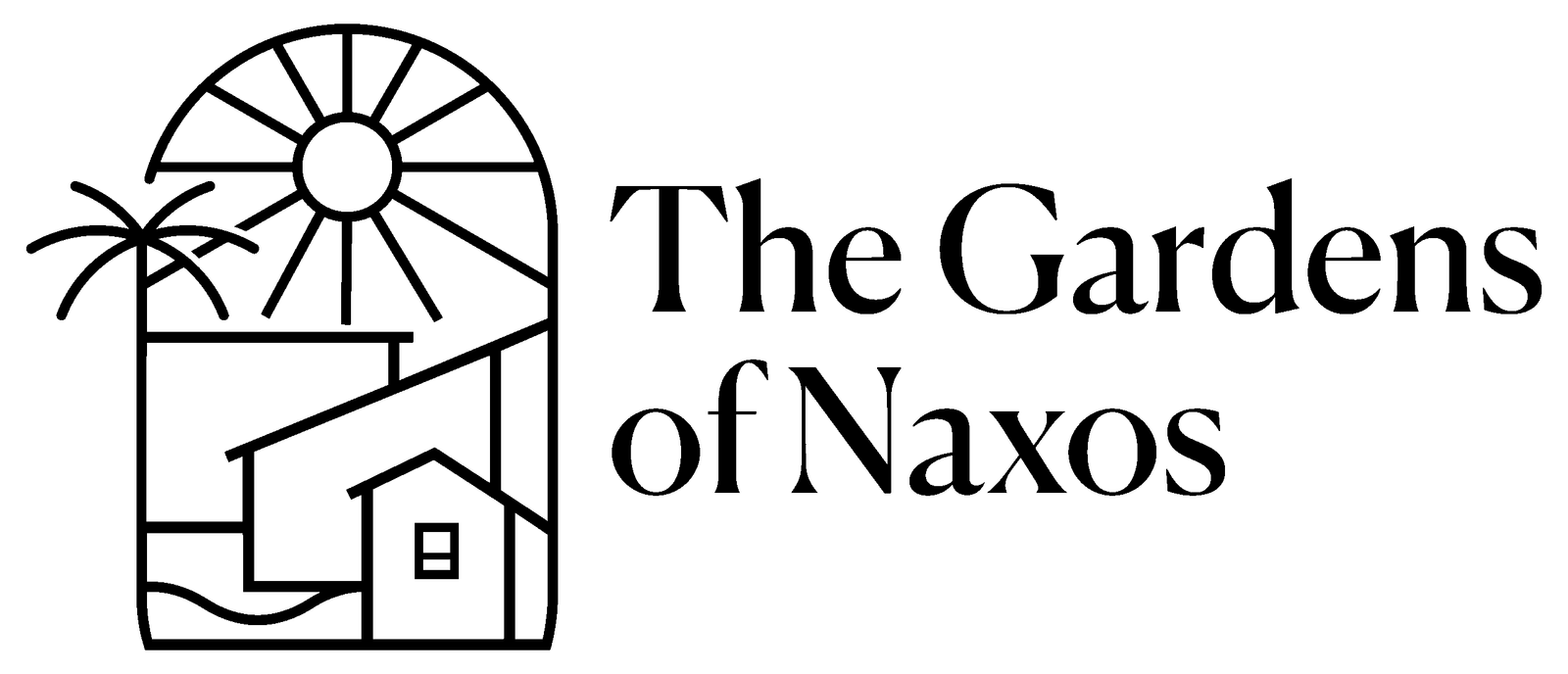 Gardens Of Naxos logo black